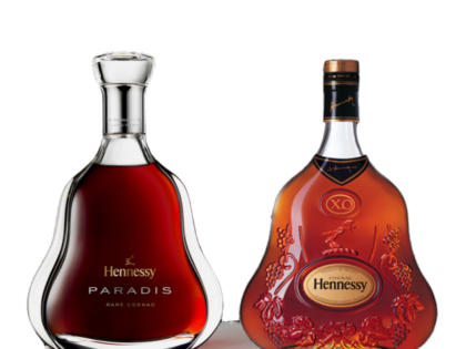 COGNAC HENNESSY PARADIS 375 ml + X.O 375 ml
