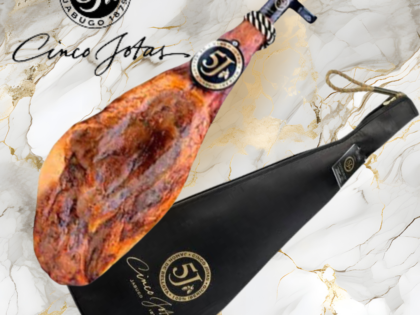 Jamón 5j cinco jotas Ibérico con hueso de bellota(Pata)
