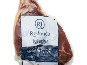 JAMÓN SERRANO REDONDO IGLESIAS SIN HUESO PIERNA 5kg aprox Pieza