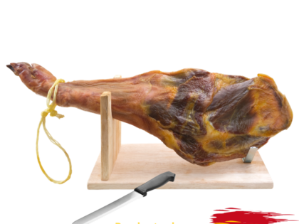 Jamón Serrano Español [Paletilla] Extra S 4.5 kg aprox incluye tabla y cuchillo