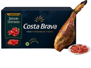 Jamón Serrano Costa Brava Español pierna con Hueso (6.5–7.5 kg)