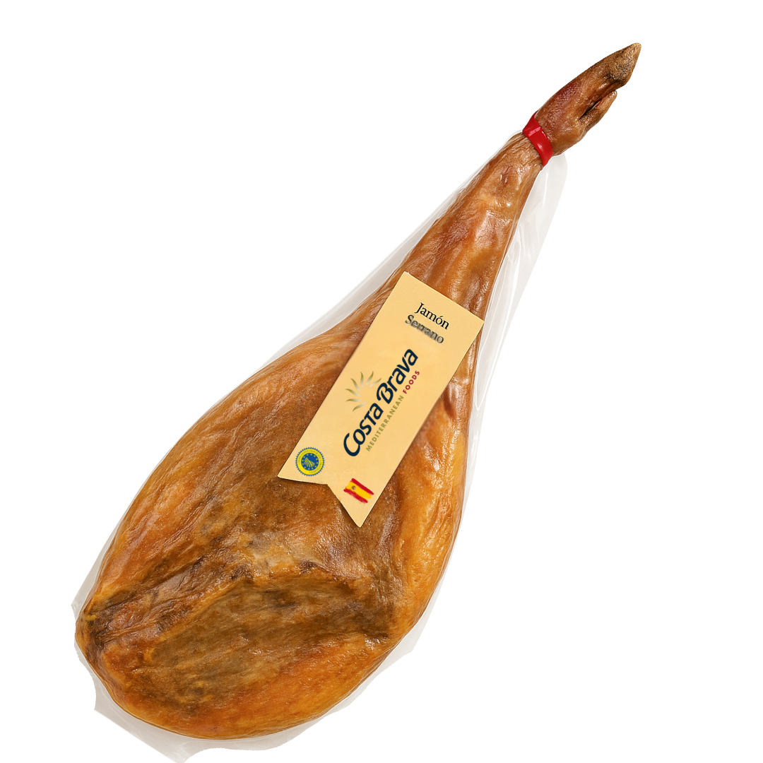 Jamón Serrano Costa Brava Español pierna con Hueso (6.5–7.5 kg) - Imagen 2