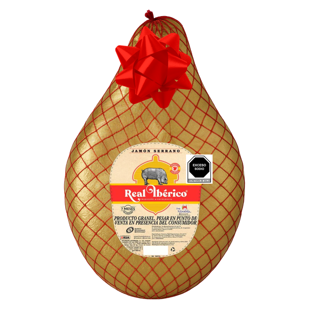 Jamón Serrano Real Ibérico pierna Sin Hueso – Pieza de 4.5 kg