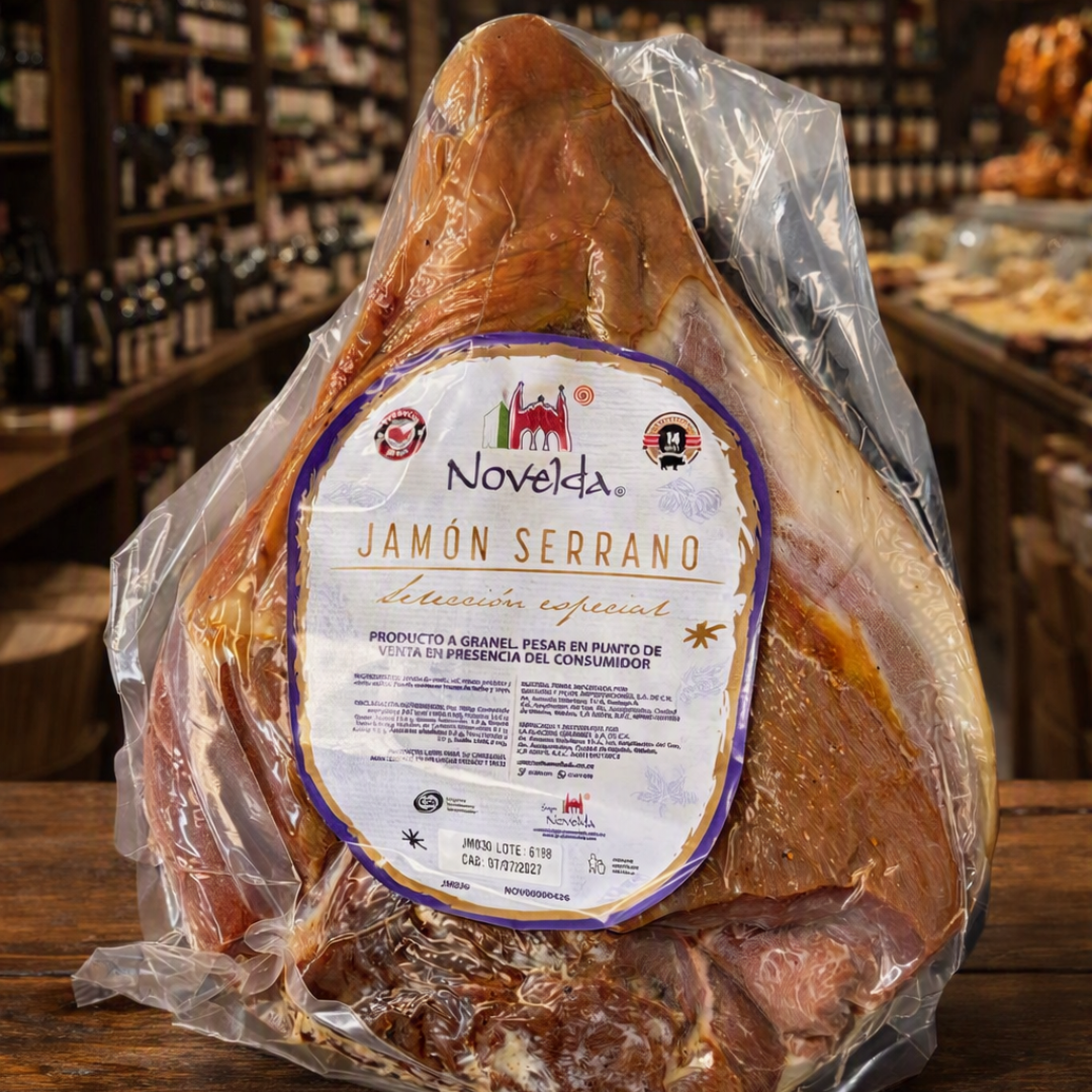 Jamón Serrano Selección Especial Novel Sin Hueso pierna – Pieza 5 kg aprox.