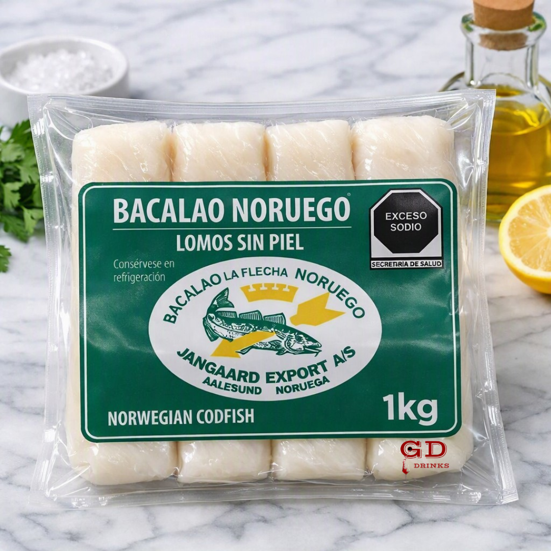 Bacalao Noruego Jangaard Export A/S La Flecha Lomos sin Piel 1 kg